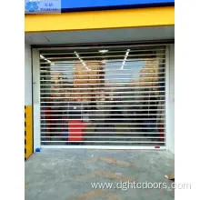 Commercial Full Vision Clear Polycarbonate Roll Up Gate